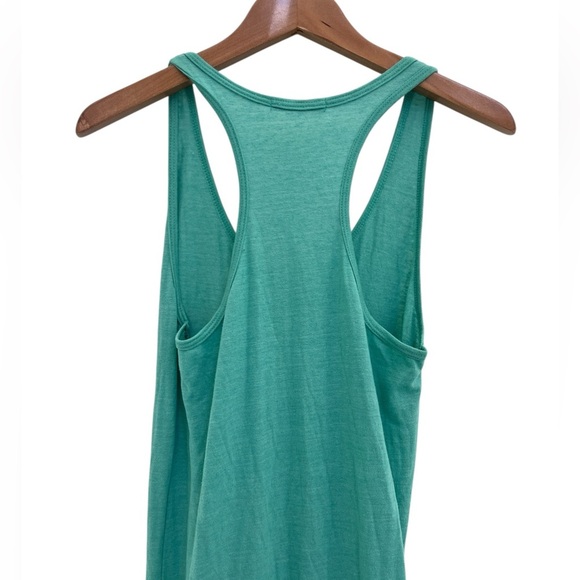 Alternative Earth Women's Turquoise Racerback Ruched Side Slit Maxi Dress - Picture 2 of 8